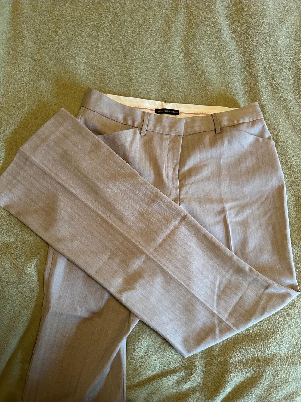 Dalia Collection Light Beige Women's Dress Pants
